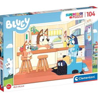 CLEMENTONI Slagalica Bluey, životinje, 104 komada