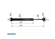 VALERYD Amortizer za naletnu kočnicu AL-KO 161vb/vb-2 325mm 4020005