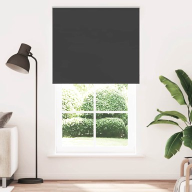 Rolo zavjesa blackout crna 125x230 cm širina tkanine 121,6 cm