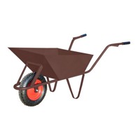 AWTOOLS Građevinska kolica AW00031, 85 l, smeđa, s poklopcem