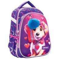 CONNECT Školski ruksak, anatomski, lagani XT, Love Dog, 26