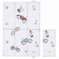 CEBA BABY Sklopiva podloga za prematanje 60x40 cm, Retro Cars