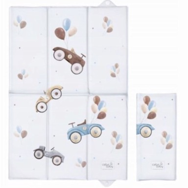 CEBA BABY Sklopiva podloga za prematanje 60x40 cm, Retro Cars