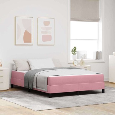 Boxspring krevet s madracem, 140x190 cm, rozi