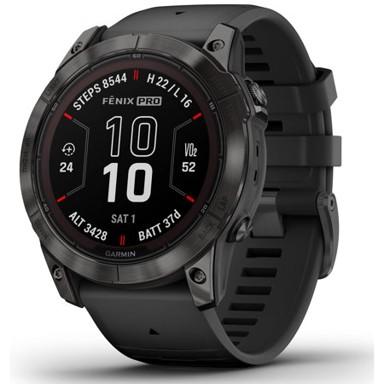 GARMIN Pametni sat Fenix 7X PRO Sapphire Solar, Carbon Gray DLC Black, (20613876)