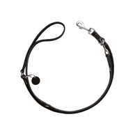 HUNTER Vodilica za pse Aalborg podesiva 20 mm/200 cm, koža crna