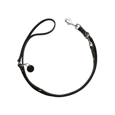 HUNTER Vodilica za pse Aalborg podesiva 20 mm/200 cm, koža crna