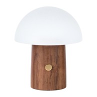 GINGKO Bijela/u tamnoj prirodnoj boji LED stolna lampa (visina 7 cm) Alice Mushroom 