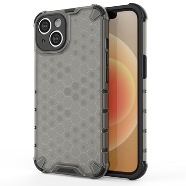 HONEYCOMB Maska, iPhone 14 Plus, hibridna, crna
