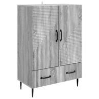 Krevet, 66 x 34,5 x 95 cm, konstruirano drvo, siva sonoma