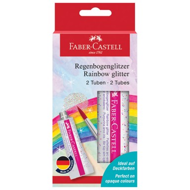 FABER-CASTELL Glitter 125089 u tubi rainbow pk2
