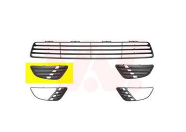 VAN WEZEL Maska branika Ford Fiesta 02-08, prednja desna, -05, bez maglenke