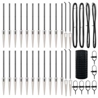 Euro ograda s 13 oštrim stupovima 0. 4x50 m, cinkovani čelik, siva