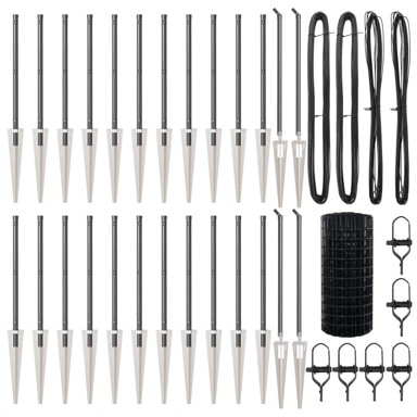 Euro ograda s 13 oštrim stupovima 0. 4x50 m, cinkovani čelik, siva