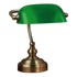 MARKSLÖJD Stolna lampa od mesinga i zelene boje Bankars, visina 25 cm