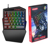 VERKGROUP Gaming tipkovnica RGB LED, membranska, žičana, RGB osvjetljenje, crna