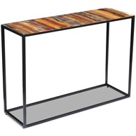Konzolni stol od Masivnog Obnovljenog Drveta 110x35x76 cm