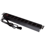 ALANTEC Produžni kabel PZ010 1,8 m 9x AC utičnica za unutarnju upotrebu crni