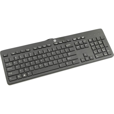 HP Tipkovnica 803181-081, uredska, USB, danska, crna