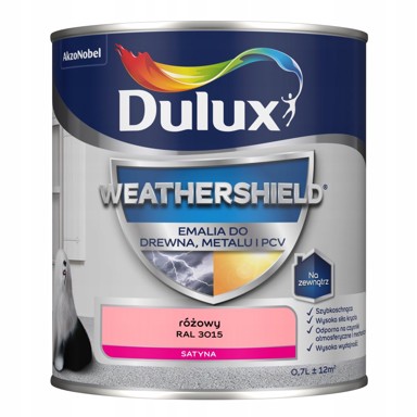 DULUX Akrilni emajl Weathershield, za metal i drvo, 0,7 l, ružičasti