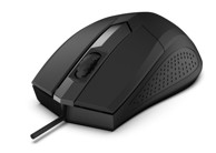 REBELTEC Žični optički miš Focus, USB, 1200 DPI, crni