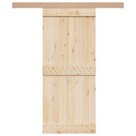 Pribor za klizna vrata 183 cm od aluminijske legure srebrna