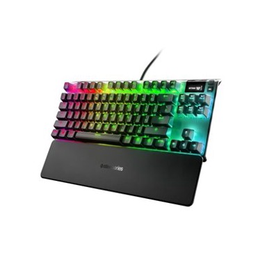 STEELSERIES Tipkovnica Apex 7 TKL, crna, RGB, mehanička, Red switch, US layout, USB