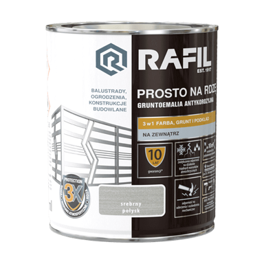 ŚNIEŻKA RAFIL Straight to Rust Boja, srebrna, sjajna, 0,75 l