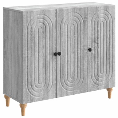 Noćni ormarić s ladicama, 89 x 34,5 x 57 cm, bijela visokog sjaja