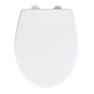 WENKO Bijela WC daska od nehrđajućeg čelika Vorno