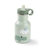 DONE BY DEER Metalna bočica sa slamkom Playground Green, 350 ml