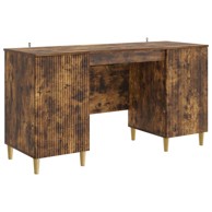 Stol, 142.5 x 50 x 75 cm, konstruirano drvo, dimljeni hrast