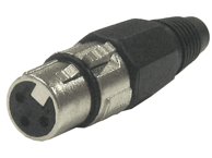 CABLETECH Mikrofon utikač Canon ženski metalni