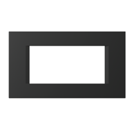 TEM MODUL Okvir Line OL40, 4 mjesta, SB crni