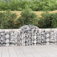 Lučne gabionske košare 3 kom 200x50x80/100 cm pocinčano željezo
