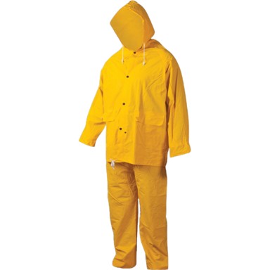 Kabanica PVC/PES, žuta, XL