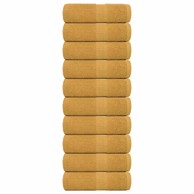 Ručnici za pranje 10 kom zlatni 30 x 30 cm 360 gsm 100 % pamuk