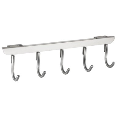 WENKO Vješalica za vrata s 5 kukica u srebrnoj boji Asola