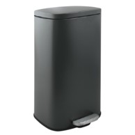 SPIRELLA Tamno siva željezna kanta za smeće s pedalom 50 l Akira 