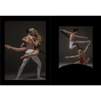 DAIBER Mape za portrete s paspartuom 13x18 cm 1x100, crna