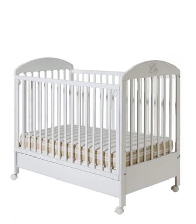 BAMBINO Krevetić Bambi, s ladicom, bijeli