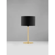 NOVA LUCE Stolna lampa Sibnia, E27, 12W, crna/zlatna