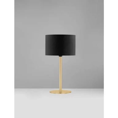 NOVA LUCE Stolna lampa Sibnia, E27, 12W, crna/zlatna