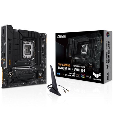 ASUS Matična ploča TUF Gaming B760M-BTF WiFi D4, Intel B760, mATX, s. LGA1700