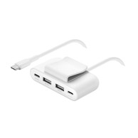 BELKIN 4-port-usb splitter 2m kabel 2xUSB-C/2xUSB-A preklopnik bijeli BUZ001bt2MWHB7