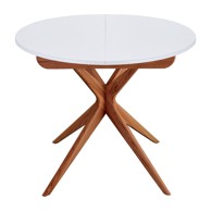 RAGABA Okrugao proširiv blagovaonski stol s dodatnom pločom ø 90 cm Jubi 