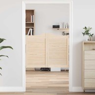 Okretna vrata s rešetkama Dizajn 2 para 80x100 cm puno drvo bor