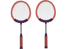 Set za badminton, 2 reketa + 2 loptice, roza