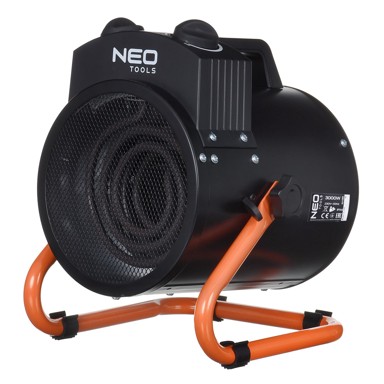 NEO TOOLS Industrijska grijalica 90-068 ELEKTRIČNA, STAINLESS STEAL, 3000 W IPX4, crna