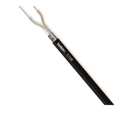 TASKER Kabel mikrofonski C128 PURE, balansirani, 2x0.35 mm², 1 m, crna